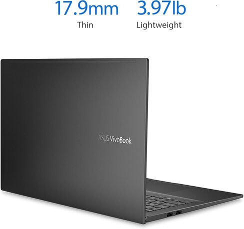ASUS VivoBook 15 K513 Thin & Light Laptop, 15.6" FHD Display, Intel i7-1165G7 CPU, NVIDIA GeForce MX350, 16GB RAM, 512GB PCIe SSD, Fingerprint Reader, Windows 10 Home, Indie Black, K513EQ-PB79 in Saudi Arabia