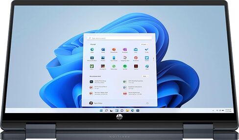 كمبيوتر محمول HP Pavilion مقاس 14 بوصة 2 في 1 يعمل باللمس بدقة FHD i3-1215U وذاكرة وصول عشوائي سعتها 8 جيجابايت ومحرك أقراص SSD سعة 256 جيجابايت (أزرق) in Saudi Arabia