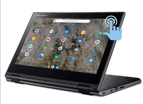 أحدث جهاز كمبيوتر محمول Acer Chromebook مقاس 11.6 بوصة يعمل باللمس 2 في 1 لطلاب الأعمال، شاشة عالية الدقة AMD_A6-9220C ذاكرة وصول عشوائي سعتها 4 جيجابايت وذاكرة فلاش 32 جيجابايت USB-C، Wi-Fi 5، كاميرا ويب، ChromeOS، بلوتوث، دعم AimCare لمدة أسبوع in Saudi Arabia