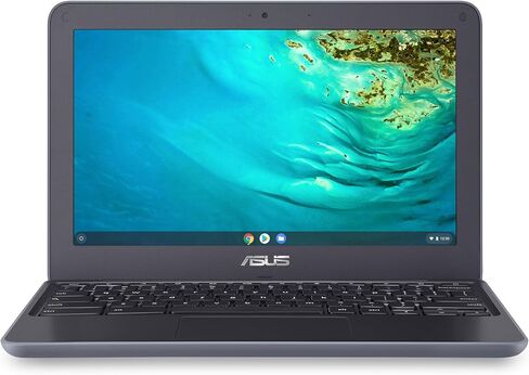 ASUS 2022 أحدث كمبيوتر محمول Chromebook، شاشة 11.6 بوصة عالية الدقة، معالج MediaTek رباعي النواة، ذاكرة الوصول العشوائي 4 جيجابايت، 32 جيجابايت eMMC، بطاقة MicroSD 128 جيجابايت، 180 درجة، رمادي داكن، تعليم، نظام تشغيل Chrome، حزمة مع JAWFOAL in Saudi Arabia