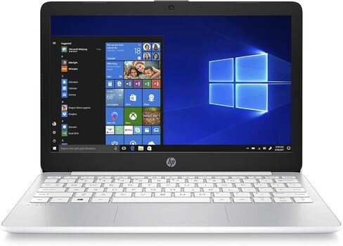 HP Stream Laptop 11-AK0040NR 11.6", Intel Celeron N4020, 4 GB RAM, 64 GB Storage, Anti-Glare Display, Windows 11, Long Battery Life, Thin & Portable, Diamond White (Renewed) in Kuwait