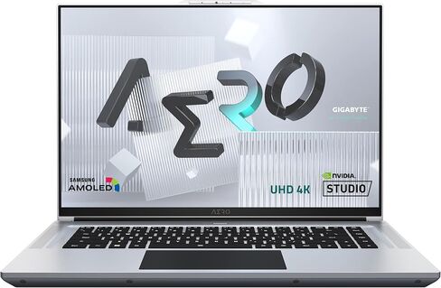 جيجابايت لابتوب ايرو 16 YE5: شاشة 16 انش 4K/UHD+ سامسونج AMOLED، انتل كور i9-12900H، انفيديا جيفورس RTX 3080 Ti وحدة معالجة الرسومات الجرافيكية 16GB GDDR6، 32GB DDR5 RAM، 2TB SSD، ويندوز 11 برو (ايرو in Kuwait