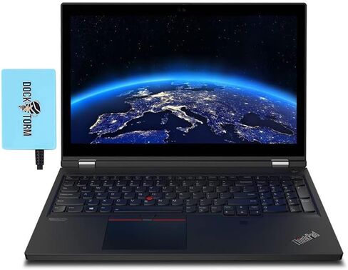 كمبيوتر محمول Lenovo ThinkPad P15 Workstation (Intel i9-10885H 8-Core، ذاكرة الوصول العشوائي 32 جيجابايت، 512 جيجابايت PCIe SSD، Quadro T2000، 15.6 بوصة Full HD (1920x1080)، بصمة الإصبع، WiFi، بلوتوث، كاميرا ويب، Win 11 Pro) مع محور in Saudi Arabia