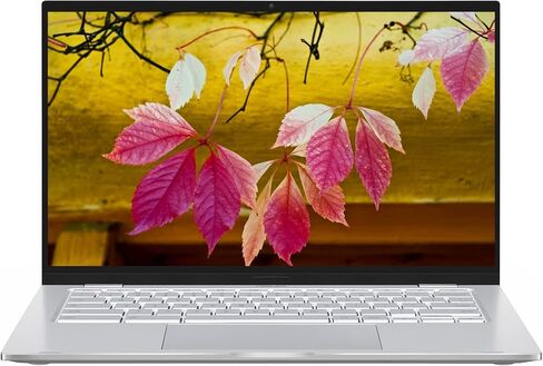 ASUS 2022 14" FHD Chromebook Laptop, Intel Core M3-8100Y Processor, 8GB RAM, 64GB eMMC Flash Memory, Intel HD Graphics, HD Webcam, Chrome OS, Silver, 128GB Snowbell USB Card in Saudi Arabia