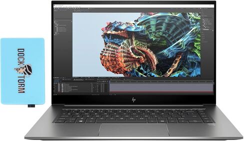 كمبيوتر محمول HP ZBook Studio G8 مقاس 15.6 بوصة 60 هرتز FHD IPS للأعمال (Intel i7-11800H 8-Core، ذاكرة الوصول العشوائي 16 جيجابايت، 512 جيجابايت PCIe SSD، رسومات مخصصة T1200، KYB بإضاءة خلفية، بصمة الإصبع، WiFi 6، BT 5.2، Win 11 Pro) مع محور in Saudi Arabia