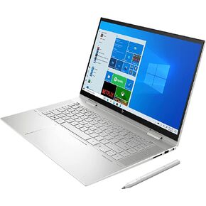 HP Envy 15T x360 Laptop i7-1165G7 11th Gen, 16 GB RAM, 1 TB SSD, 15.6" FHD Touch, Nvidia MX450 2GB, Tilt Pen, B&O Speakers, USB C, HDMI, Win 11 Pro, Silver, 64 GB Tech Warehouse Flash Drive in Saudi Arabia