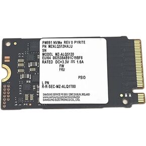 SAMSUNG 512GB M.2 2242 42mm PM991 NVMe PCIe Gen 4 x4 TLC SSD (MZALQ512HALU) for Dell HP Lenovo Laptop Ultrabook Tablet - Internal Solid State Drive (OEM New) in Kuwait