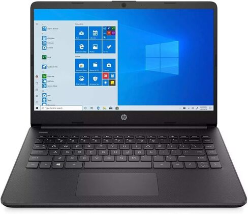 HP لابتوب 14 انش، الجيل العاشر انتل كور i3-1005G1، ذاكرة SDRAM 4GB، وسيط تخزين ذو حالة ثابتة 128GB، ويندوز 10 هوم في وضع S، اسود in Saudi Arabia