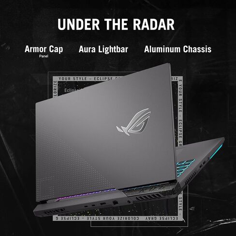 اسس لابتوب العاب روج ستريكس G17 (2023) بشاشة 17.3 انش QHD 240Hz وبطاقة عرض مرئي جيفورس RTX 4070 ومعالج AMD رايزن 9 7945HX، 16GB DDR5، 1TB PCIe SSD، واي فاي 6E، ويندوز 11، G713PI-DS94 in Saudi Arabia