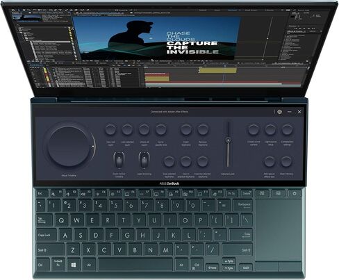 ASUS ZenBook Duo 14 UX482 شاشة لمس FHD NanoEdge مقاس 14 بوصة، منصة Intel Evo، Core i7-1165G7، ذاكرة وصول عشوائي 8 جيجابايت، 512 جيجابايت PCIe SSD، لوحة شاشة مبتكرة Plus، Windows 10 Home، أزرق سماوي، UX482EA-DS71T in Saudi Arabia