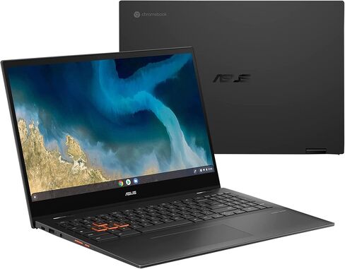 اسس كروم بوك انتربرايز فليب CM5، شاشة لمس 15.6 انش FHD، AMD رايزن 3 3250C، 64GB eMMC، 4GB، كيبورد باضاءة خلفية، تسجيل بدون لمس، نظام تشغيل كروم مع ترقية كروم انتربرايز، CM5500FDA-GN344T in Saudi Arabia