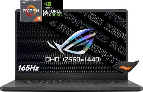 Asus ROG Zephyrus G15 15.6'' 165Hz QHD (2560x1440) Slim Gaming Laptop, 8 Cores AMD Ryzen 9 5900HS, GeForce RTX 3060, 100 Percent DCI-P3 Pantone, RGB Backlit KB, Wi-Fi 6 (40GB RAM 1TB PCIe SSD) in Saudi Arabia