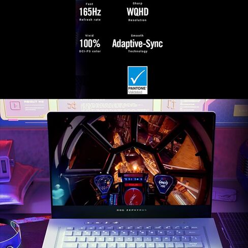 Asus ROG Zephyrus G15 15.6'' 165Hz QHD (2560x1440) Slim Gaming Laptop, 8 Cores AMD Ryzen 9 5900HS, GeForce RTX 3060, 100 Percent DCI-P3 Pantone, RGB Backlit KB, Wi-Fi 6 (40GB RAM 1TB PCIe SSD) in Saudi Arabia