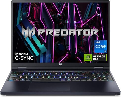 Acer Predator Helios 16 Gaming Laptop | 13th Gen Intel Core i7-13700HX | NVIDIA GeForce RTX 4070 | 16" 2560 x 1600 240Hz G-SYNC Display | 16GB DDR5 | 1TB Gen 4 SSD | Killer Wi-Fi 6E | PH16-71-72YG in Saudi Arabia