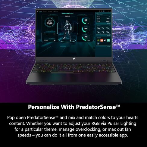 Acer Predator Helios 16 Gaming Laptop | 13th Gen Intel Core i7-13700HX | NVIDIA GeForce RTX 4070 | 16" 2560 x 1600 240Hz G-SYNC Display | 16GB DDR5 | 1TB Gen 4 SSD | Killer Wi-Fi 6E | PH16-71-72YG in Saudi Arabia