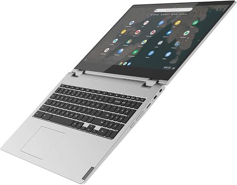 لينوفو لابتوب كروم بوك C340 2 في 1، شاشة لمس 15.6 انش FHD (1920 × 1080)، معالج انتل بنتيوم جولد 4417U، ذاكرة RAM DDR4 سعة 4GB، SSD 32GB، نظام تشغيل كروم، 81T90003US، رمادي معدني in Kuwait