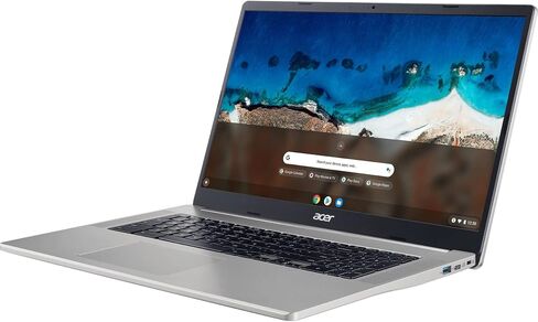 Acer Chromebook 317 CB317-1H CB317-1H-C41X 17.3" Chromebook - Full HD - 1920 x 1080 - Intel Celeron N5100 Quad-core (4 Core) 1.10 GHz - 4 GB RAM - 32 GB Flash Memory - Sparkly Silver in Saudi Arabia