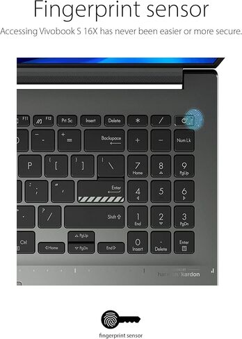 اسس لابتوب فيفوبوك اس 16X رفيع، شاشة 16 انش WUXGA (1920 × 1200) 16:10، وحدة معالجة مركزية انتل كور i7-12700H، ذاكرة RAM 16GB، SSD 512GB، ويندوز 11 هوم، اسود ميدنايت S5602ZA-DB74 in Saudi Arabia