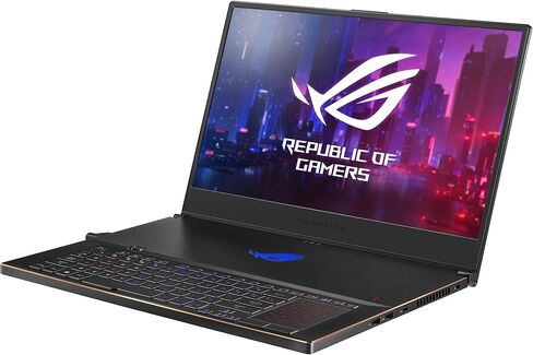 ASUS ROG Zephyrus S GX701 Gaming Laptop, 17.3" 144Hz Pantone Validated Full HD IPS, GeForce RTX 2080, Intel Core i7-8750H CPU, 16GB DDR4, 1TB PCIe Nvme SSD Hyper Drive, Windows 10 Pro - GX701GX-XS76 in Saudi Arabia