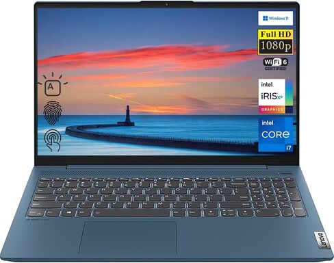 لاب توب لينوفو ايديا باد 5i، شاشة لمس 15.6 بوصة فل اتش دي (1920 × 1080)، انتل كور i7-1165G7، ذاكرة الوصول العشوائي 12 جيجا، 1 تيرابايت PCIe SSD، HDMI، واي فاي 6، لوحة مفاتيح بإضاءة خلفية، قارئ بصمات الأصابع، ويندوز 11 هوم in Saudi Arabia