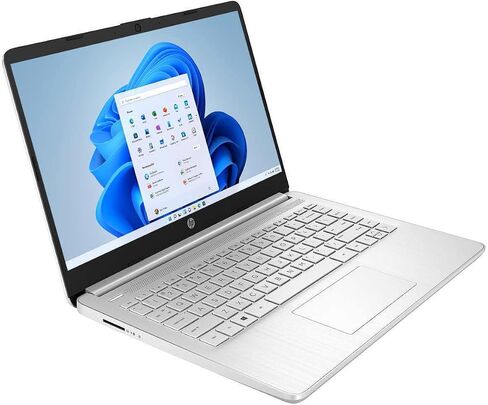 HP Laptop 14-dq2053cl, 14" Full HD IPS Display, Intel Core i3-1125G4 Processor, 8GB DDR4 RAM, 256GB SSD, Wi-Fi and Bluetooth, Windows 11 Home in S Mode, Natural Silver (Renewed) in Saudi Arabia