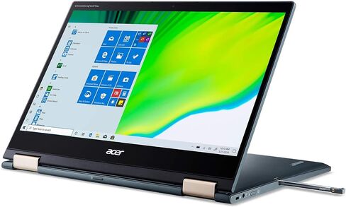 Acer Spin 7, 14" FHD Touch Display, Qualcomm Snapdragon 8cx Gen 2 5G Compute Platform, 8GB LPDDR4X, 512GB Universal Flash Storage, 5G, 4G LTE, Wi-Fi, Backlit KB, FPR, Antimicrobial, SP714-61NA-S1QA in Saudi Arabia