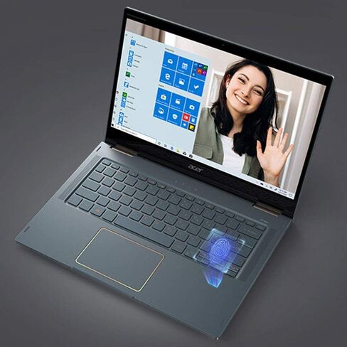 Acer Spin 7, 14" FHD Touch Display, Qualcomm Snapdragon 8cx Gen 2 5G Compute Platform, 8GB LPDDR4X, 512GB Universal Flash Storage, 5G, 4G LTE, Wi-Fi, Backlit KB, FPR, Antimicrobial, SP714-61NA-S1QA in Saudi Arabia