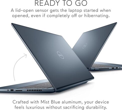 Dell Inspiron 7610 16 Inch Business and Student Laptop - 3K (3072x1920) Display, Intel Core i7-11800H, 16GB DDR4 RAM, 512GB SSD, NVIDIA GeForce RTX 3050 4GB GDDR6, Windows 11 Pro - Mist Blue in Saudi Arabia