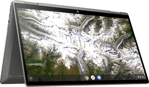 أحدث إصدار لعام 2020 جهاز Chromebook x360 2 في 1 بشاشة لمس FHD مقاس 14 بوصة من الجيل العاشر. انتل كور i3-10110U، ذاكرة وصول عشوائي 8 جيجا، 64 جيجا eMMC، صوت B&O، واي فاي 6، لوحة مفاتيح بإضاءة خلفية، قارئ بصمات الأصابع - فضي معدني (متجدد) in Kuwait