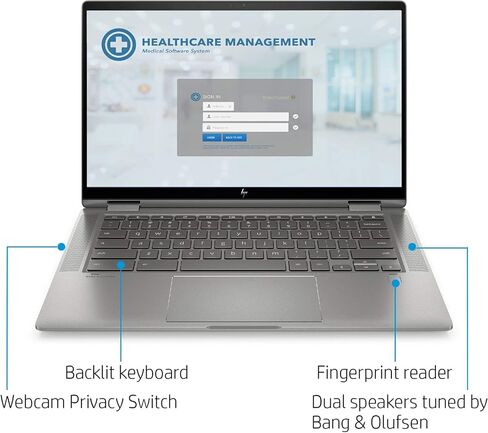 أحدث إصدار لعام 2020 جهاز Chromebook x360 2 في 1 بشاشة لمس FHD مقاس 14 بوصة من الجيل العاشر. انتل كور i3-10110U، ذاكرة وصول عشوائي 8 جيجا، 64 جيجا eMMC، صوت B&O، واي فاي 6، لوحة مفاتيح بإضاءة خلفية، قارئ بصمات الأصابع - فضي معدني (متجدد) in Kuwait
