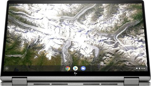أحدث إصدار لعام 2020 جهاز Chromebook x360 2 في 1 بشاشة لمس FHD مقاس 14 بوصة من الجيل العاشر. انتل كور i3-10110U، ذاكرة وصول عشوائي 8 جيجا، 64 جيجا eMMC، صوت B&O، واي فاي 6، لوحة مفاتيح بإضاءة خلفية، قارئ بصمات الأصابع - فضي معدني (متجدد) in Kuwait