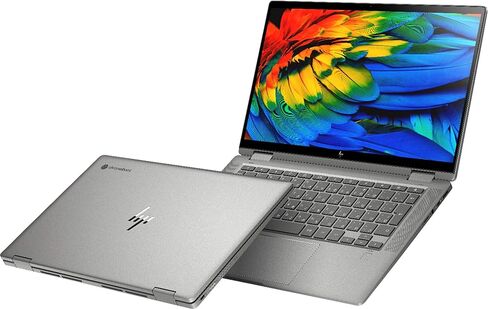 أحدث إصدار لعام 2020 جهاز Chromebook x360 2 في 1 بشاشة لمس FHD مقاس 14 بوصة من الجيل العاشر. انتل كور i3-10110U، ذاكرة وصول عشوائي 8 جيجا، 64 جيجا eMMC، صوت B&O، واي فاي 6، لوحة مفاتيح بإضاءة خلفية، قارئ بصمات الأصابع - فضي معدني (متجدد) in Kuwait