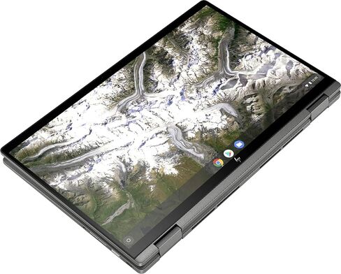 أحدث إصدار لعام 2020 جهاز Chromebook x360 2 في 1 بشاشة لمس FHD مقاس 14 بوصة من الجيل العاشر. انتل كور i3-10110U، ذاكرة وصول عشوائي 8 جيجا، 64 جيجا eMMC، صوت B&O، واي فاي 6، لوحة مفاتيح بإضاءة خلفية، قارئ بصمات الأصابع - فضي معدني (متجدد) in Kuwait