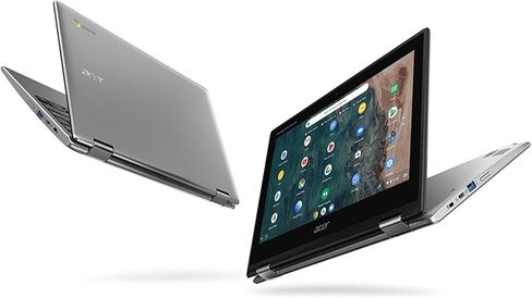 Acer Chromebook Spin 311 CP311-2H-C3KA كمبيوتر محمول قابل للتحويل، Intel Celeron N4000، شاشة لمس عالية الدقة 11.6 بوصة، 4 جيجابايت LPDDR4، 64 جيجابايت eMMC، جيجابت واي فاي، بلوتوث 5.0 (متجدد) in Saudi Arabia