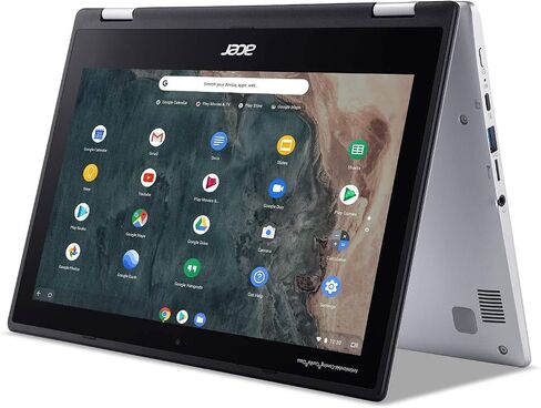 Acer Chromebook Spin 311 CP311-2H-C3KA كمبيوتر محمول قابل للتحويل، Intel Celeron N4000، شاشة لمس عالية الدقة 11.6 بوصة، 4 جيجابايت LPDDR4، 64 جيجابايت eMMC، جيجابت واي فاي، بلوتوث 5.0 (متجدد) in Saudi Arabia