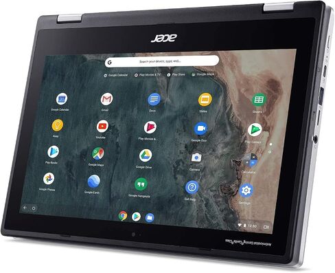 Acer Chromebook Spin 311 CP311-2H-C3KA كمبيوتر محمول قابل للتحويل، Intel Celeron N4000، شاشة لمس عالية الدقة 11.6 بوصة، 4 جيجابايت LPDDR4، 64 جيجابايت eMMC، جيجابت واي فاي، بلوتوث 5.0 (متجدد) in Saudi Arabia