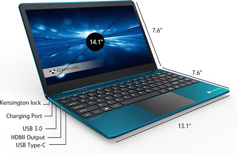 أحدث كمبيوتر محمول 14.1 بوصة FHD باللون الأزرق، Intel Core i5-1135G7 رباعي النواة حتى 4.2 معالج 16 جيجابايت DDR4 RAM 512 جيجابايت SSD HDMI Wi-Fi Win 11 (متجدد) in Kuwait