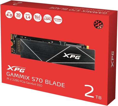 XPG GAMMIX S70 Blade، محرك الحالة الصلبة PCIe Gen4، 1 تيرابايت in Kuwait