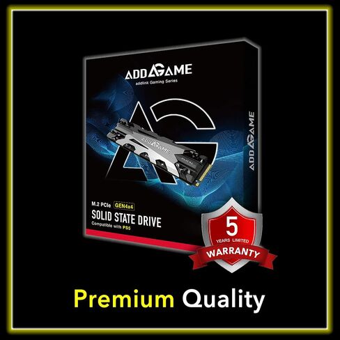 Addlink A93 2TB Storage Expansion for PS5 Console with Heatsink, Up to 7400mb/s, Gen 4 PCIe NVMe m.2 2280, SLC Cache Internal Solid State Drive(‎ad2TBA93M2P) in Kuwait