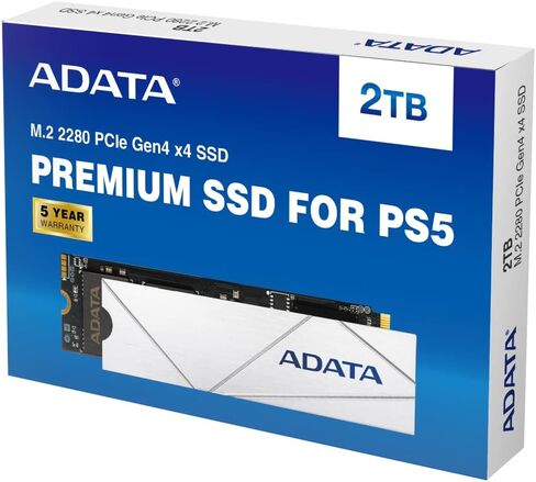 ADATA Premium SSD for PS5 1TB PCIe Gen4 M.2 2280 Internal Gaming SSD Up to 7,400 MB/s (APSFG-1T-CSUS) in Kuwait