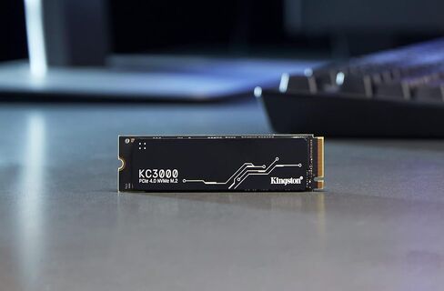 Kingston KC3000 PCIe 4.0 NVMe M.2 1024 GB SSD - تخزين عالي الأداء لأجهزة الكمبيوتر المكتبية والكمبيوتر المحمول -SKC3000S/1024G in Saudi Arabia