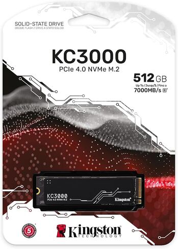 Kingston KC3000 PCIe 4.0 NVMe M.2 1024 GB SSD - تخزين عالي الأداء لأجهزة الكمبيوتر المكتبية والكمبيوتر المحمول -SKC3000S/1024G in Saudi Arabia