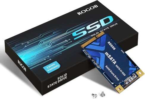 ROGOB 512GB mSATA SSD SATA III 6Gb/s شكل صغير محرك أقراص الحالة الصلبة الداخلي قرص صلب صغير لأجهزة الكمبيوتر المحمول Ultrabook Desktop (30 x 50mm) in Kuwait