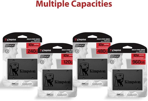 Kingston - SQ500S37/960G Q500 - Solid State Drive - 960 GB - Internal - 2.5 - SATA 6GB/S in Saudi Arabia