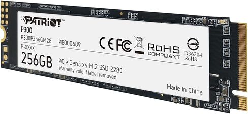 Patriot P300 M.2 PCIe Gen 3 x4 512GB Low-Power Consumption SSD | Interface: PCIe Gen 3 x4; Low-power design. in Kuwait