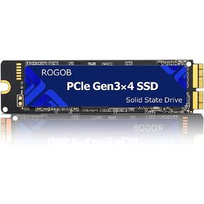 محرك الأقراص الصلبة الداخلي ROGOB 512GB PCIe SSD Gen3*4 NGFF، ترقية السرعة ومحرك التخزين لأجهزة Mac 2013-17، MacBook، Mac Pro، Air، Mini، iMac in Kuwait