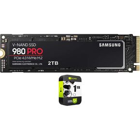 حزمة SAMSUNG MZ-V8P2T0B/AM 980 PRO PCIe 4.0 NVMe SSD 2 تيرابايت مع حزمة حماية محسنة CPS لمدة عام واحد in Kuwait
