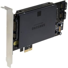 SEDNA - PCI Express (PCIe) ثنائي 2.5 بوصة SSD / HDD مهايئ (نسخة قصيرة مزدوجة الجانب اس اس دي اس) (مع دائرة الطاقة المدمجة، لا تحتاج إلى موصل الطاقة ساتاتا)، SSD/HDD غير مشمول in Kuwait