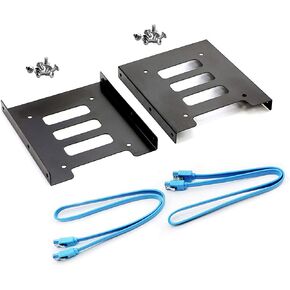 HDD SSD Mounting Bracket 2.5 to 3.5 Adapter Hard Drive Holder (Single Drive, Pack of 2) in Kuwait