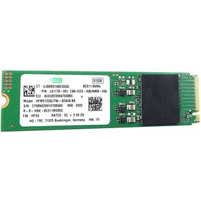 محرك الحالة الصلبة L61178-001 قطع غيار بديلة متوافقة لـ HP SK Hynix BC511 HFM512GDJTNI 512GB PCI Express 3.0 x4 3D NAND NVMe M.2 2280 SSD داخلي in Saudi Arabia